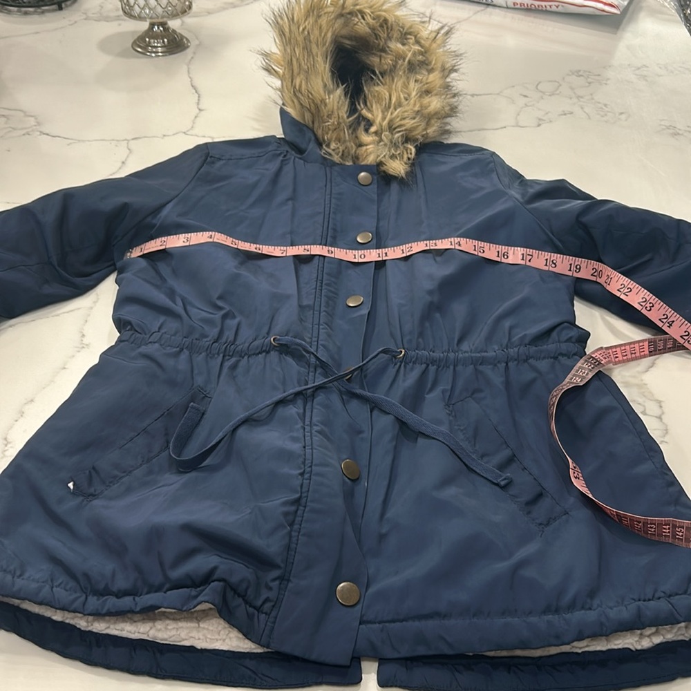 Copper Key Blue Hooded Jacket. Size M - Picture 13 of 17